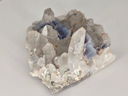 YGX Fluorite on Quartz