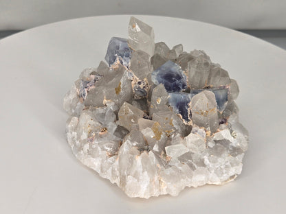 YGX Fluorite on Quartz