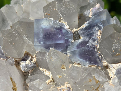 YGX Fluorite on Quartz