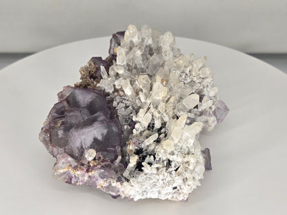 YGX Fluorite on Quartz