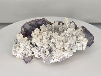 YGX Fluorite on Quartz