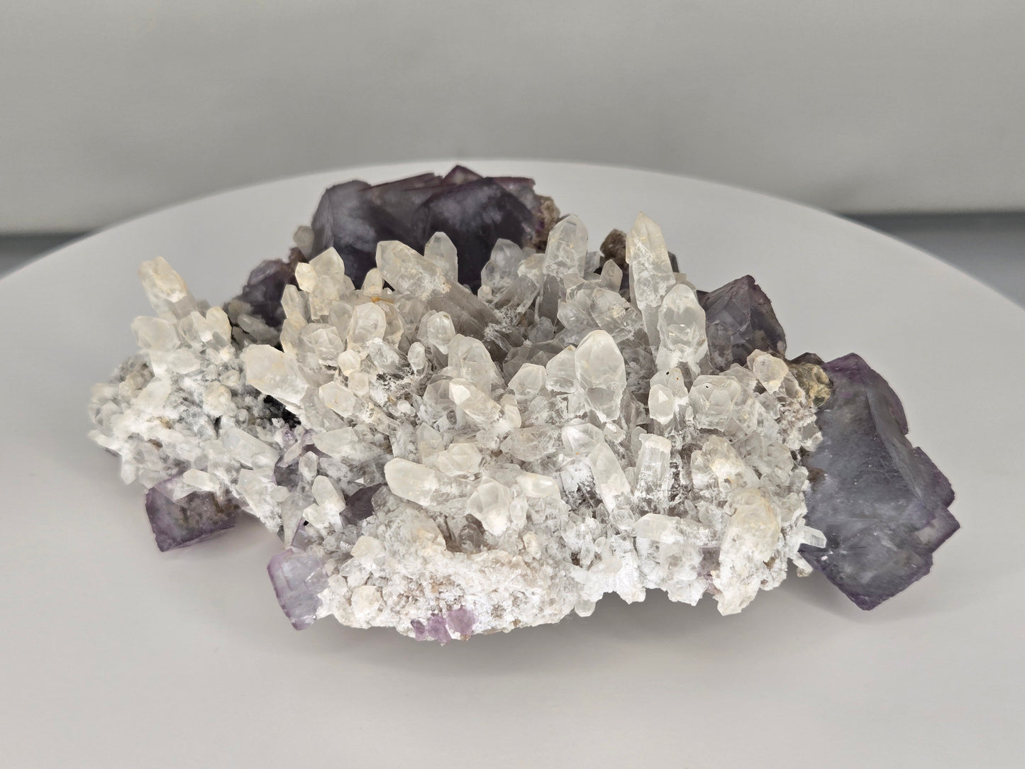 YGX Fluorite on Quartz