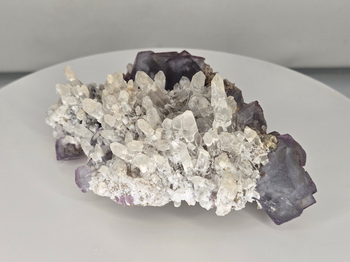 YGX Fluorite on Quartz