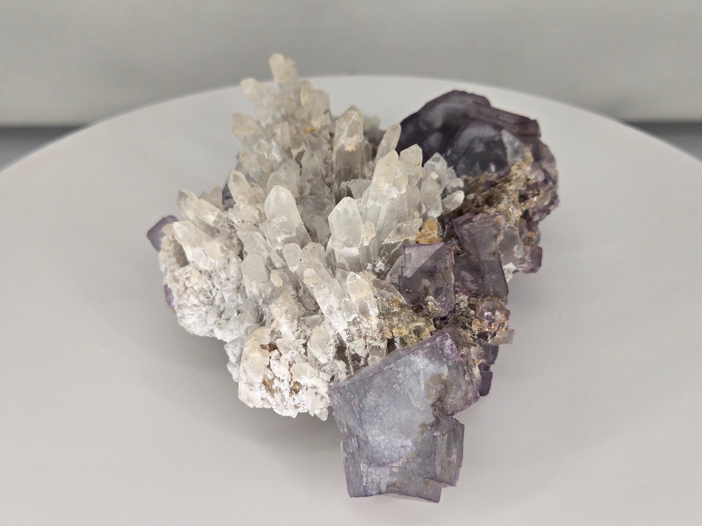 YGX Fluorite on Quartz