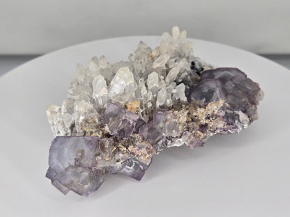 YGX Fluorite on Quartz