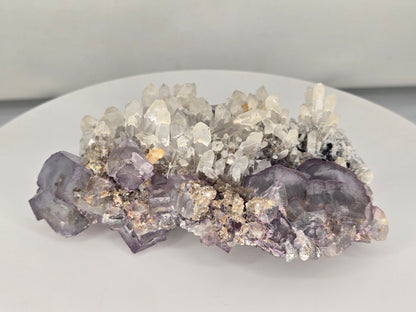 YGX Fluorite on Quartz