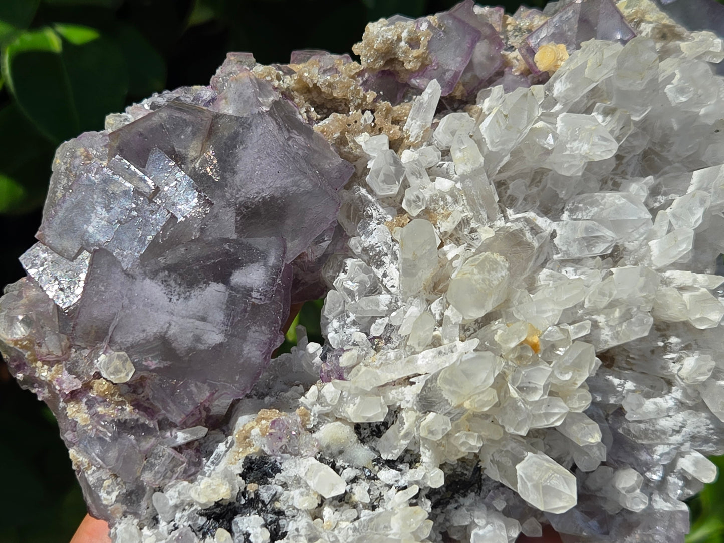 YGX Fluorite on Quartz