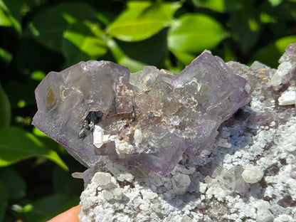 YGX Fluorite on Quartz