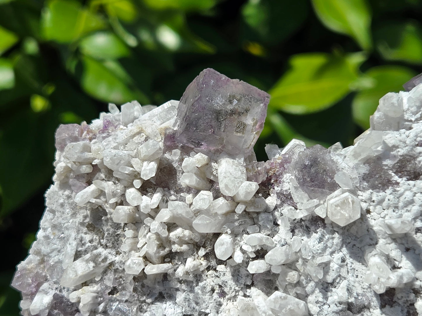 YGX Fluorite on Quartz