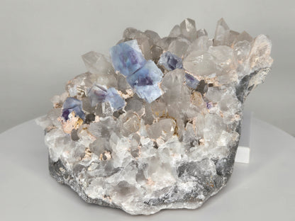 YGX Fluorite on Quartz