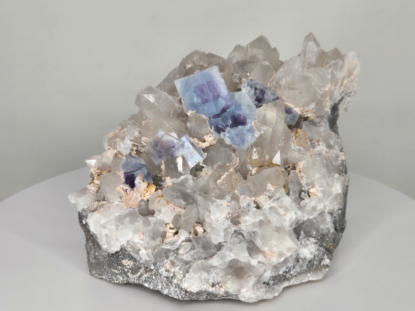 YGX Fluorite on Quartz