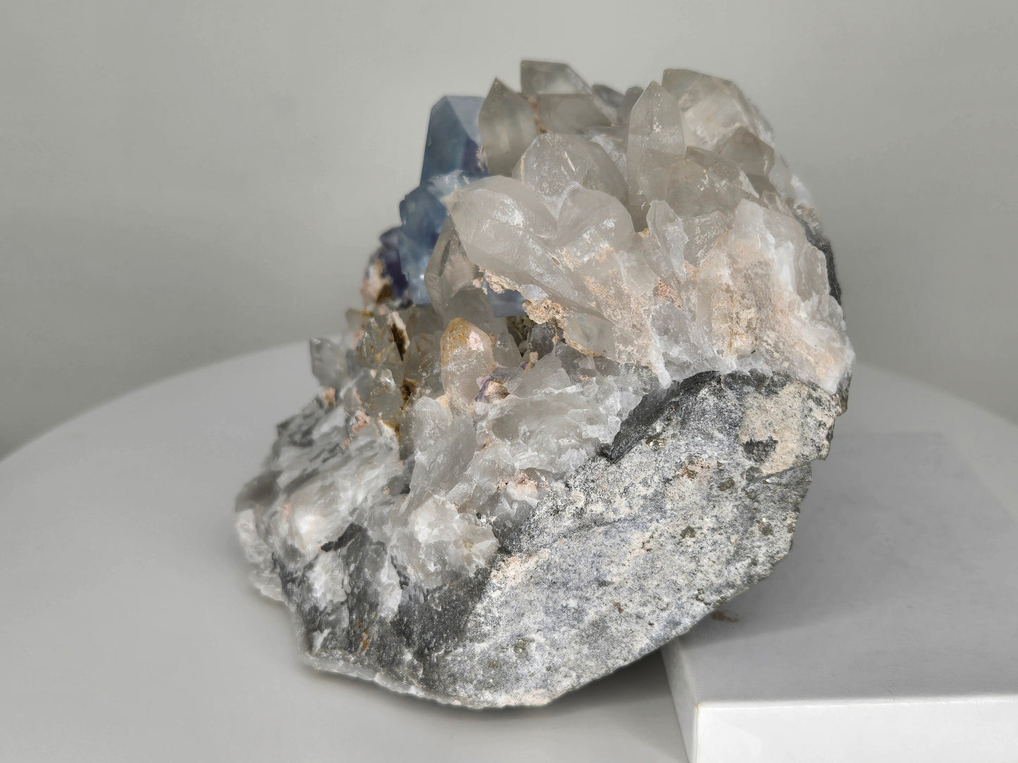 YGX Fluorite on Quartz