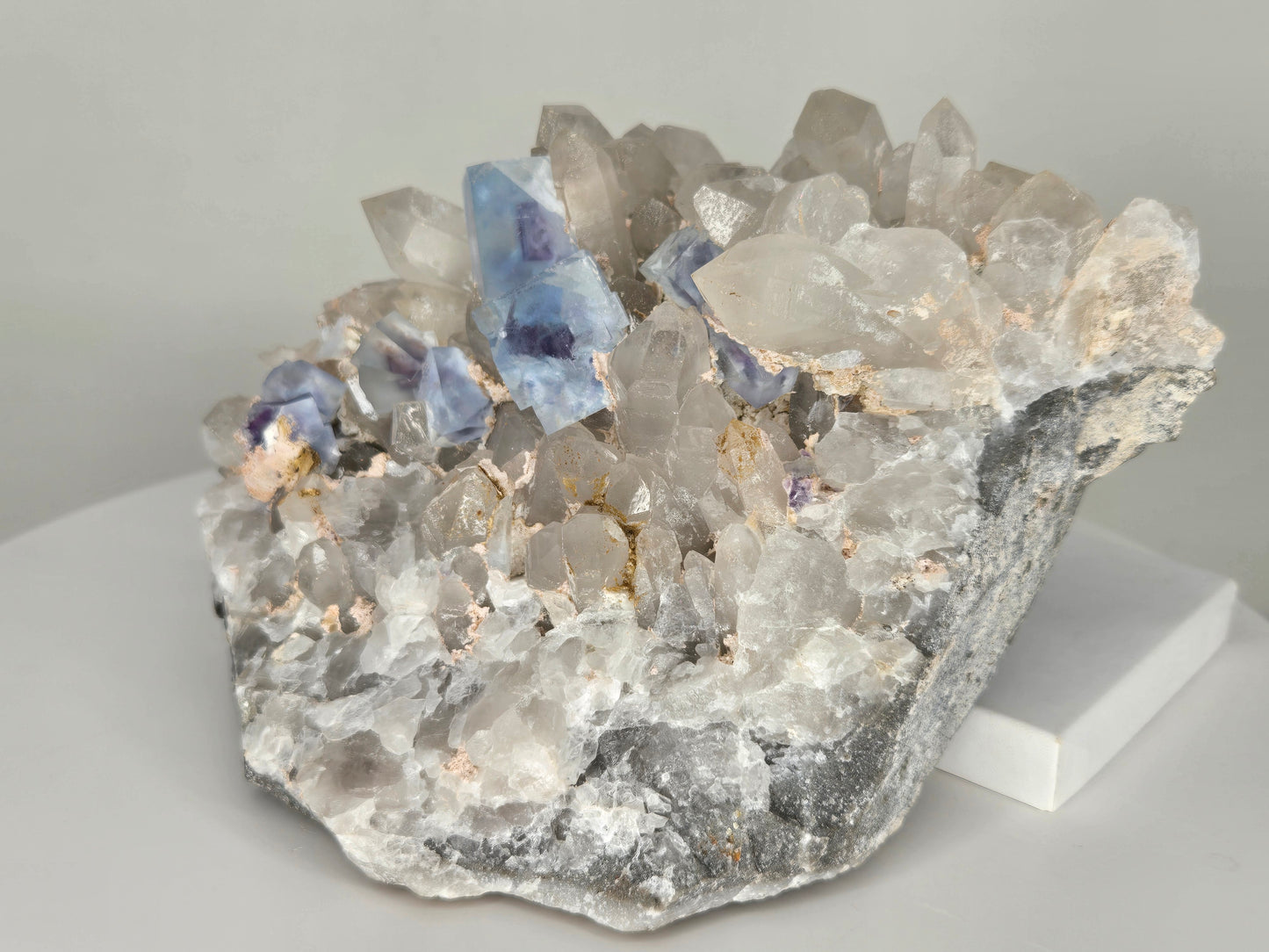 YGX Fluorite on Quartz