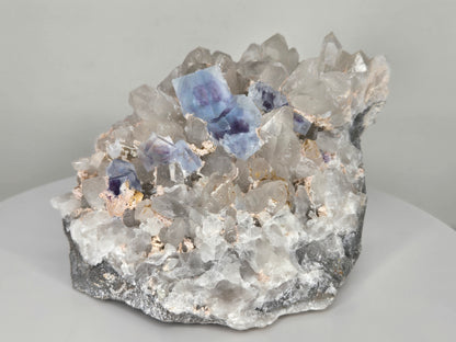 YGX Fluorite on Quartz