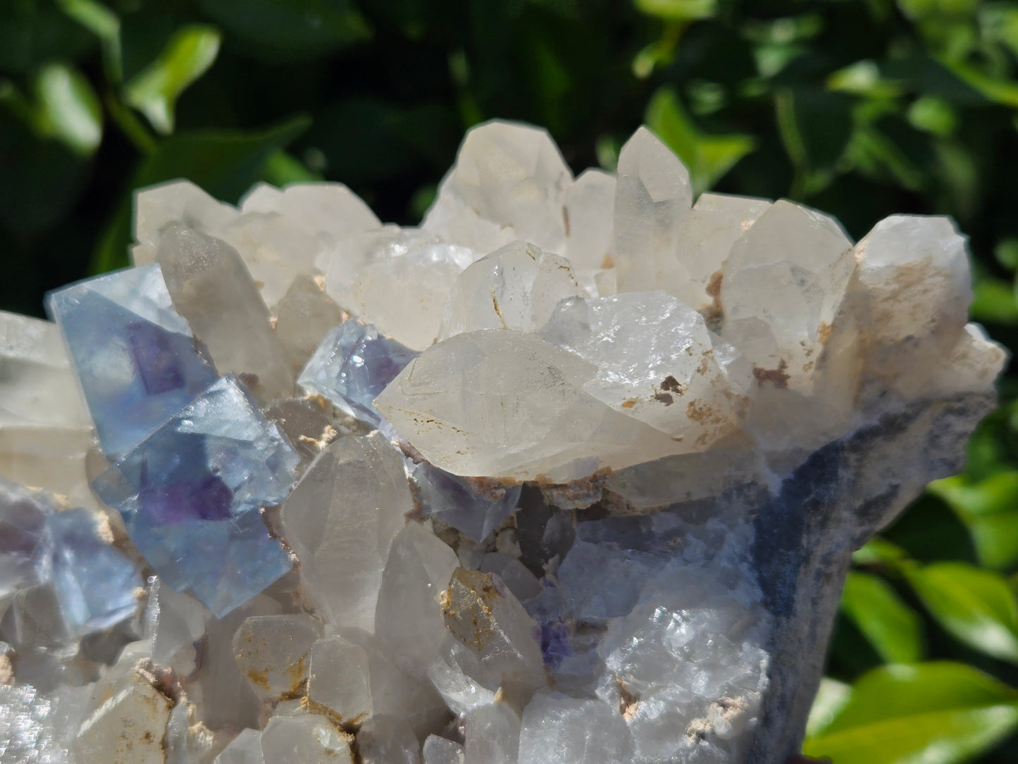 YGX Fluorite on Quartz