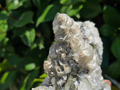 YGX Fluorite on Quartz w/ Calcite