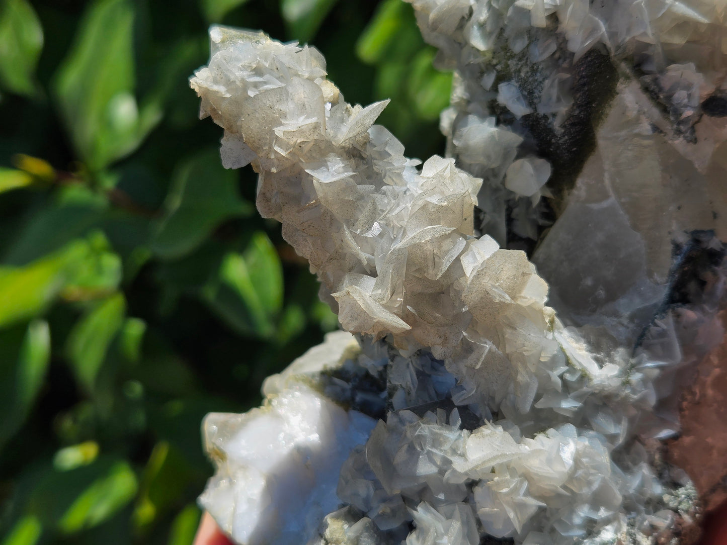 YGX Fluorite on Quartz w/ Calcite