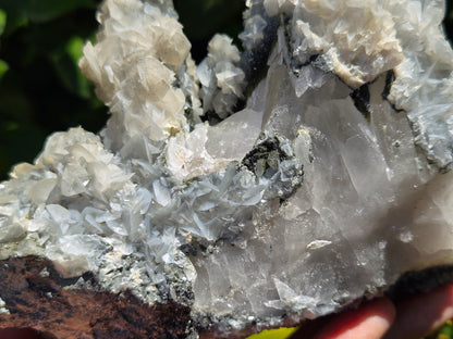 YGX Fluorite on Quartz w/ Calcite