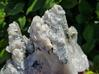 YGX Fluorite on Quartz w/ Calcite