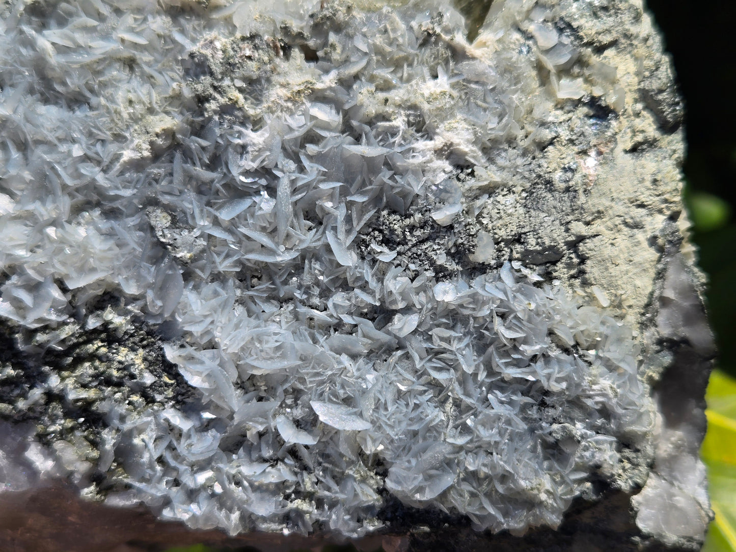 YGX Fluorite on Quartz w/ Calcite