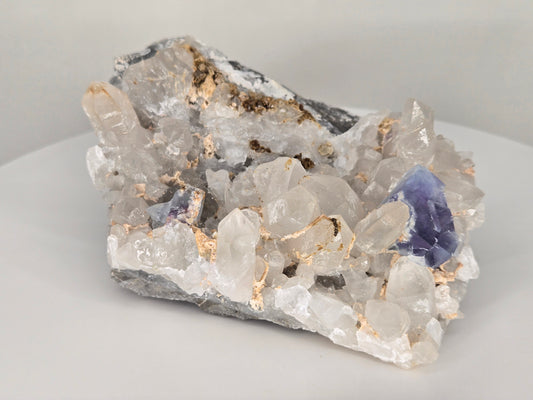 YGX Fluorite on Quartz