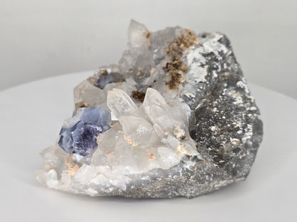 YGX Fluorite on Quartz