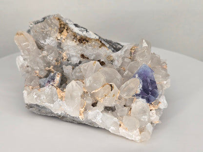 YGX Fluorite on Quartz