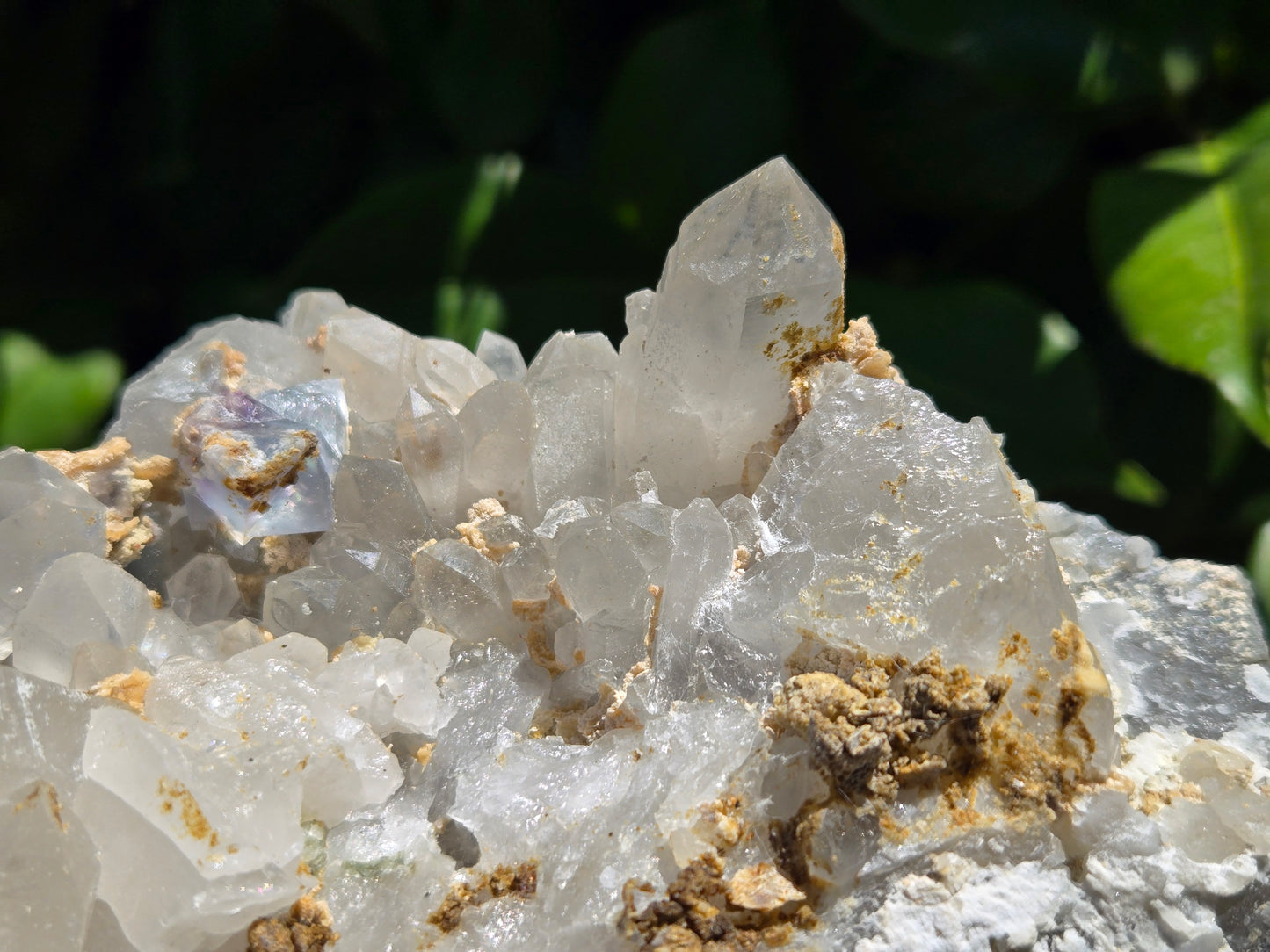 YGX Fluorite on Quartz