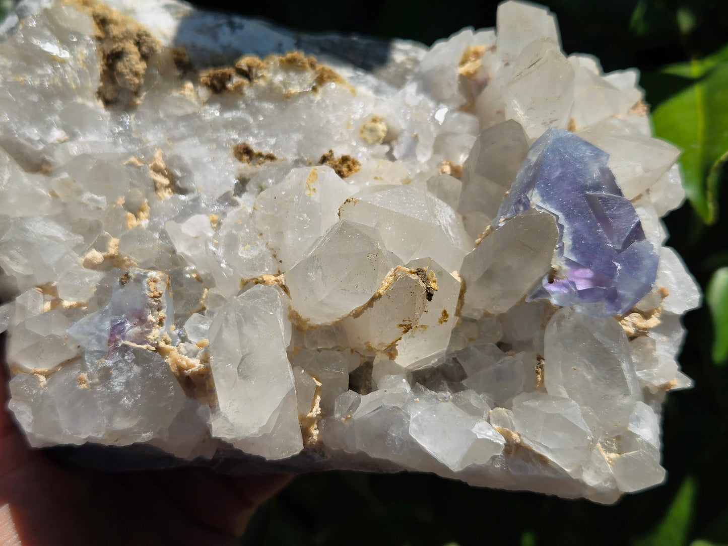 YGX Fluorite on Quartz