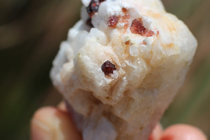 Spessartine Garnet on Feldspar w/ Mica