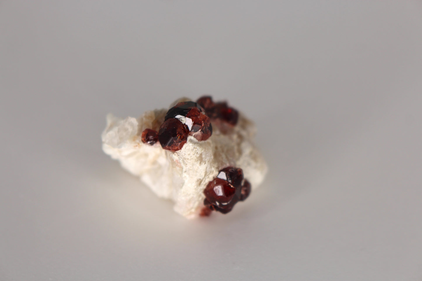 Spessartine Garnet on Feldspar w/ Quartz