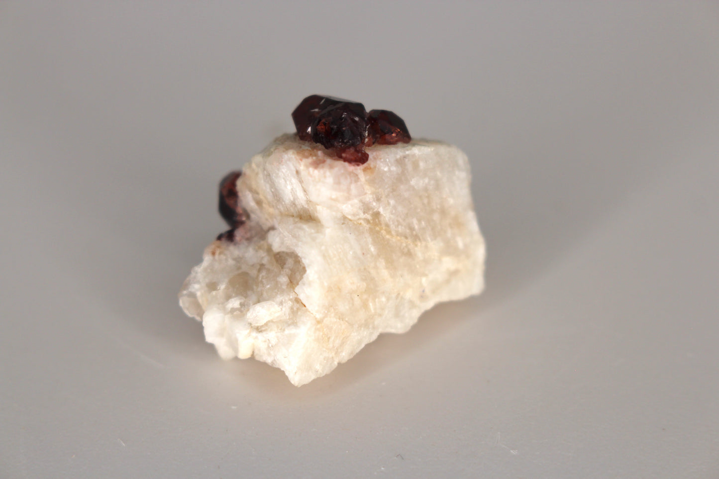 Spessartine Garnet on Feldspar w/ Quartz