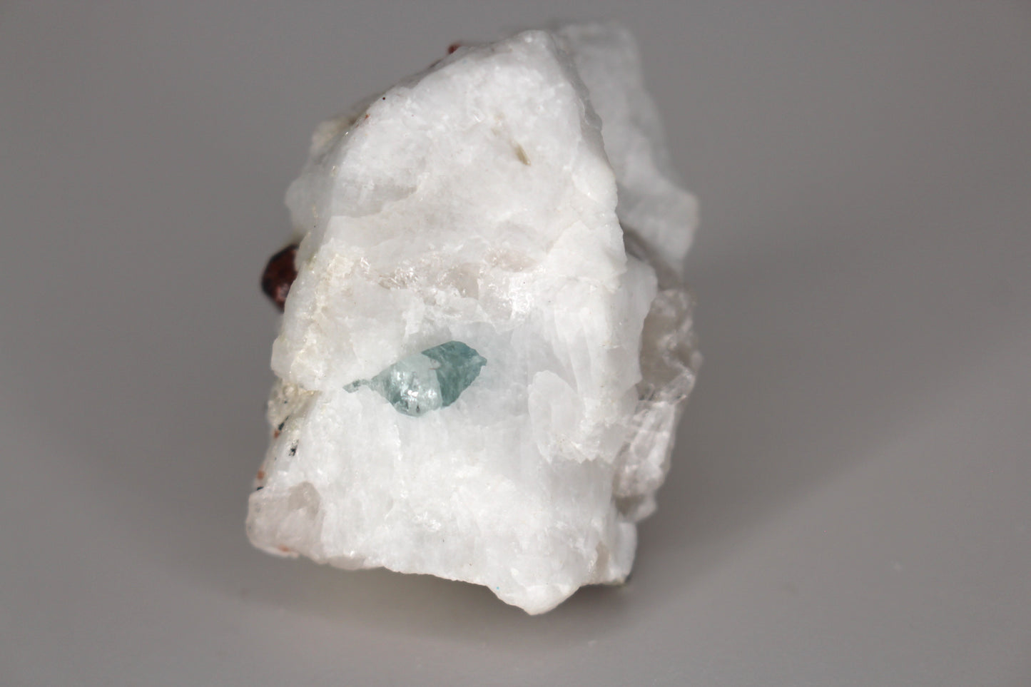 Spessartine Garnets on Quartz w/ Aquamarine, Mica, Feldspar and Schorl