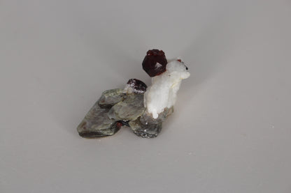 Spessartine Garnet on Feldspar w/ Mica