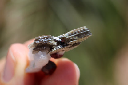 Spessartine Garnet on Feldspar w/ Mica