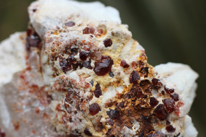 Spessartine Garnet on Feldspar w/ Quartz