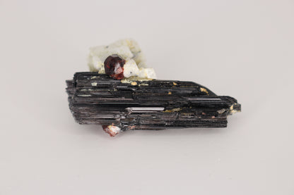 Spessartine Garnet on Feldspar w/ Schorl