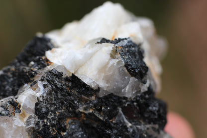 Spessartine Garnets on Quartz w/ Mica, Feldspar and Schorl