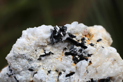 Spessartine Garnet on Feldspar w/ Schorl