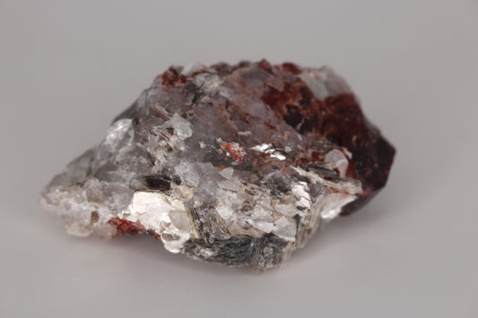 Spessartine Garnets on Quartz w/ Mica