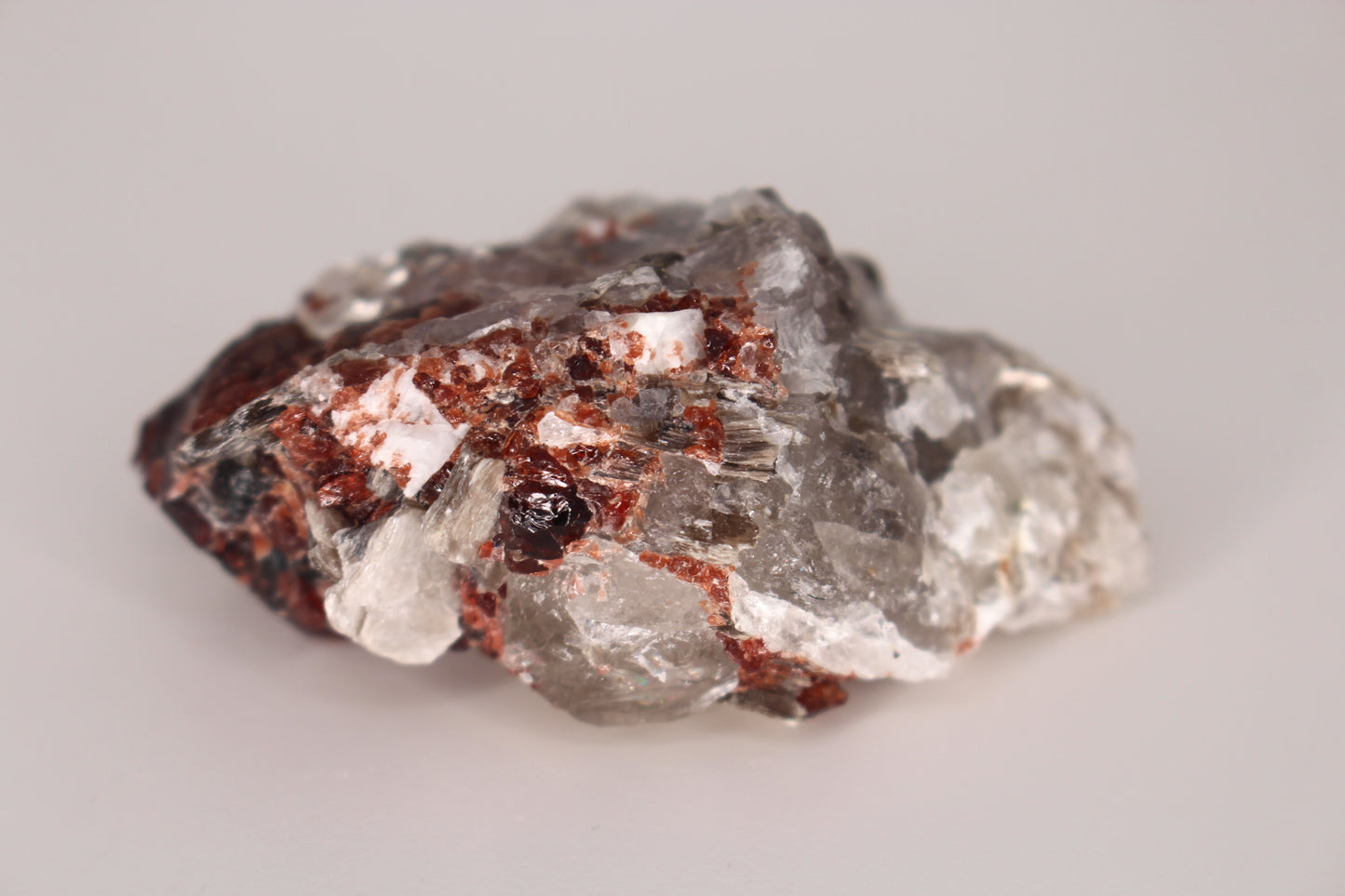 Spessartine Garnets on Quartz w/ Mica