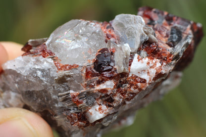 Spessartine Garnets on Quartz w/ Mica