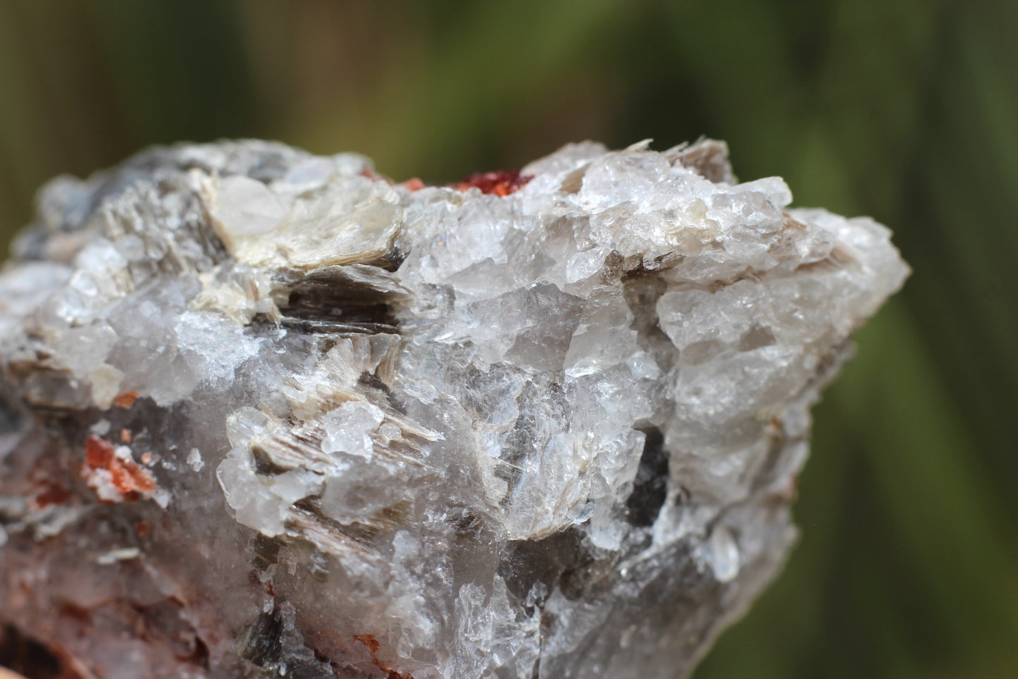 Spessartine Garnets on Quartz w/ Mica