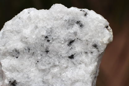 Etched Spessartine Garnets on Quartz w/ Schorl