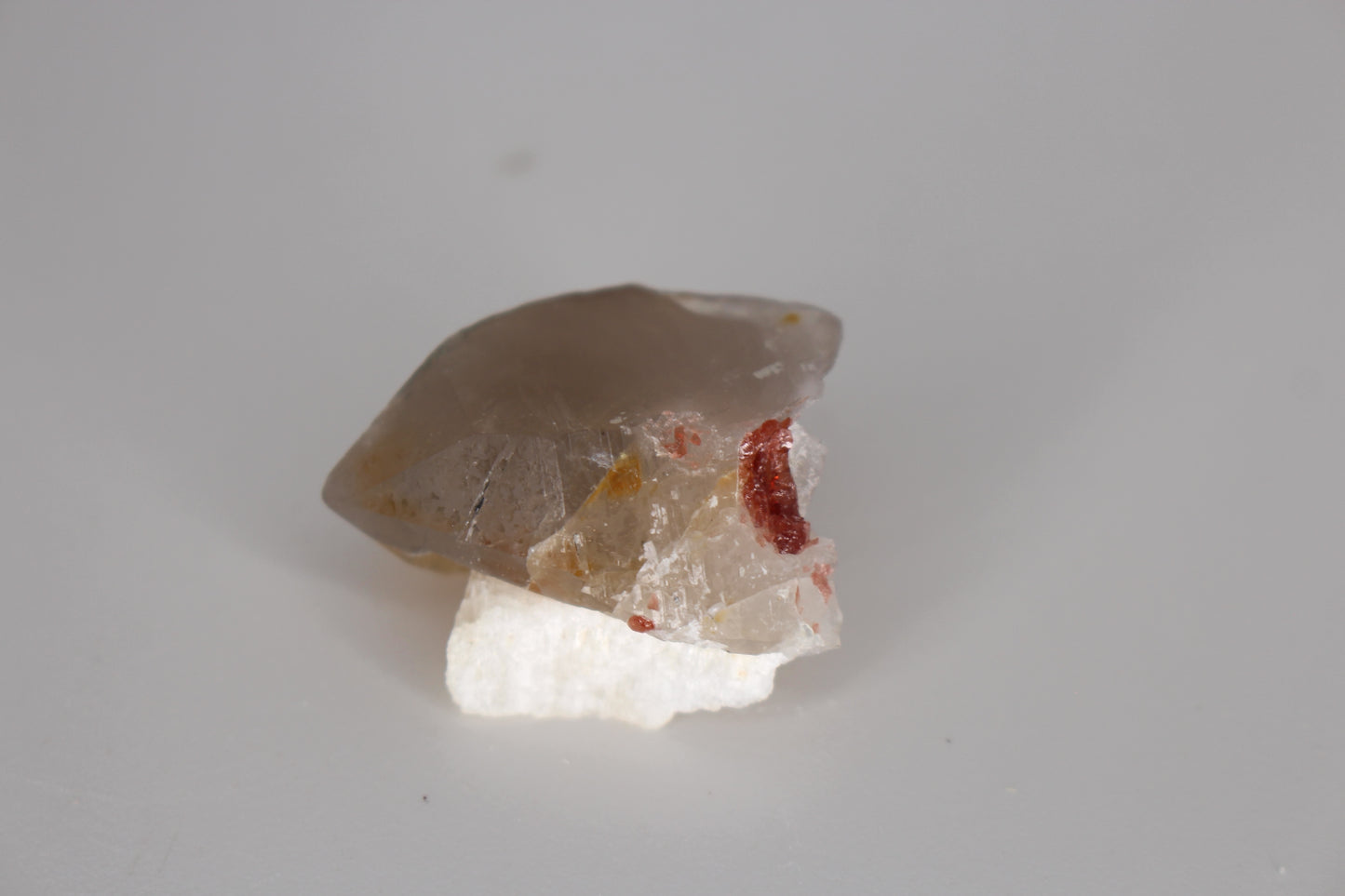 Spessartine Garnets on Quartz w/ Feldspar