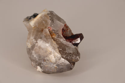 Spessartine Garnet on Quartz w/ Feldspar and Schorl