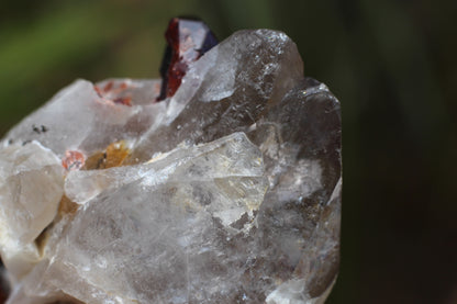 Spessartine Garnet on Quartz w/ Feldspar and Schorl