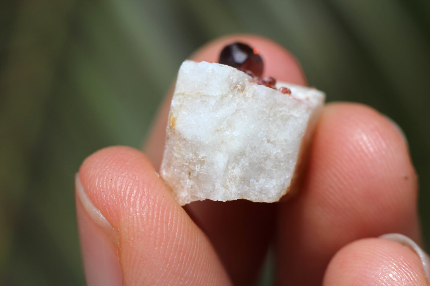 Spessartine Garnet on Feldspar