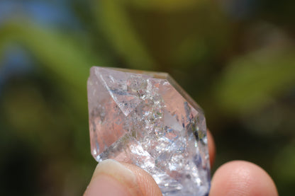 Enhydro Quartz, Double Terminated