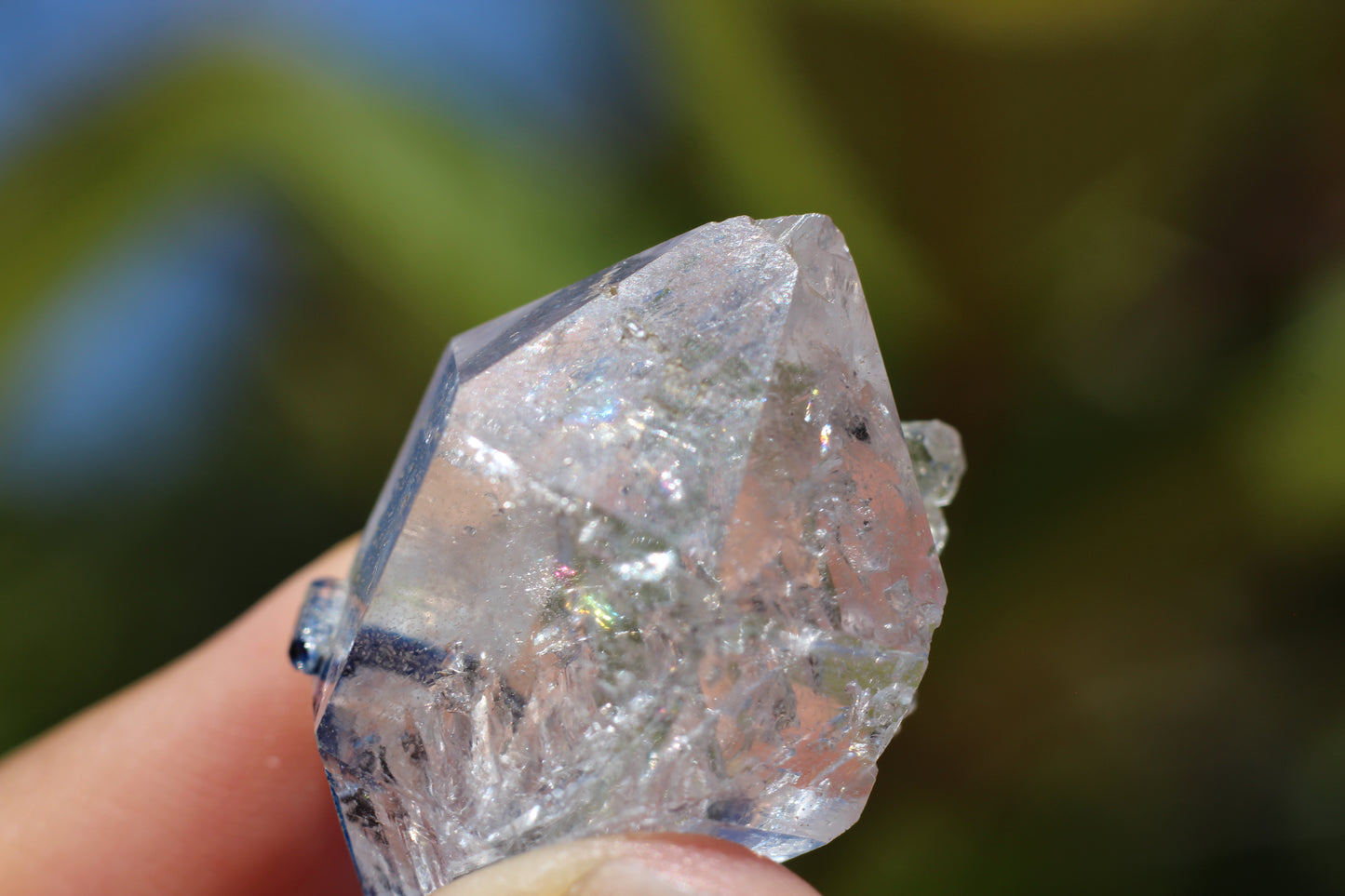 Enhydro Quartz, Double Terminated